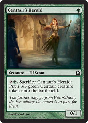 MTG Centaur's Herald (Return to Ravnica) near mint card Common