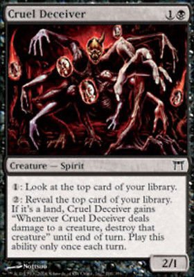 MTG Cruel Deceiver (Champions of Kamigawa) Common near mint card Magic the Gathering