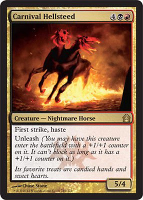 MTG Carnival Hellsteed (Return to Ravnica) near mint card Rare
