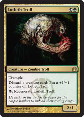 MTG Lotleth Troll (Return to Ravnica) near mint card Rare