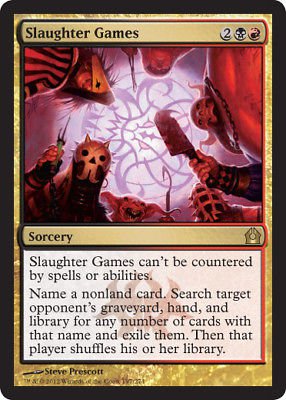 MTG Slaughter Games (Return to Ravnica) near mint card Rare