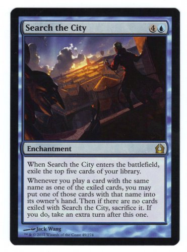 MTG Search the City (Return to Ravnica) near mint card Rare
