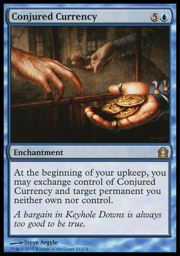 MTG Conjured Currency (Return to Ravnica) near mint card or better  Rare