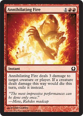 x4 MTG Annihilating Fire (Return to Ravnica) near mint card Common FREE SHIPPING