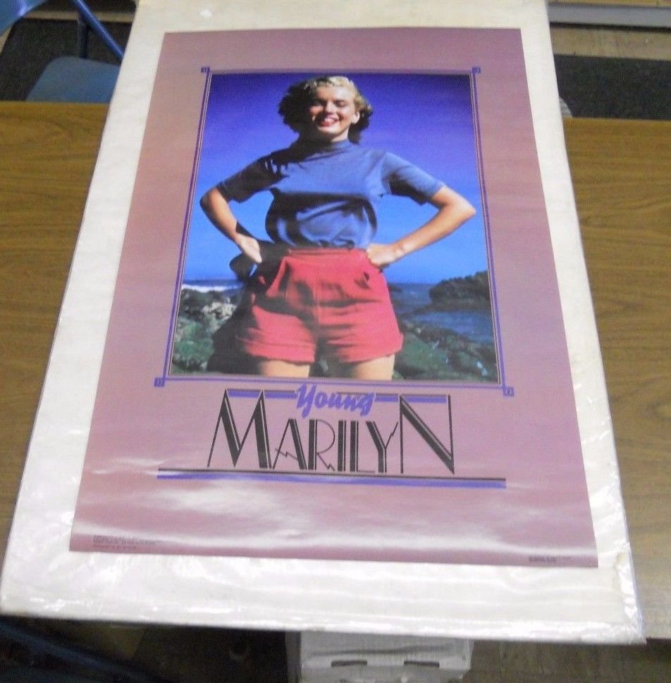 Vintage 1988 Young MARILYN MONROE Poster (never previously displayed) 2