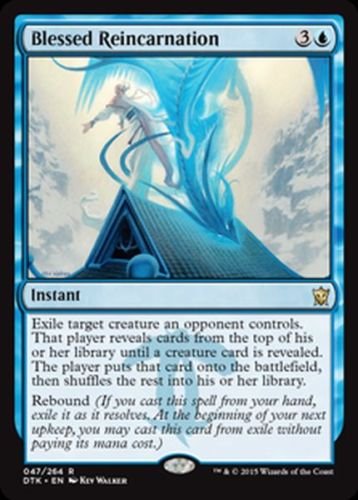 MTG Blessed Reincarnation (Dragons of Tarkir) near mint card Rare