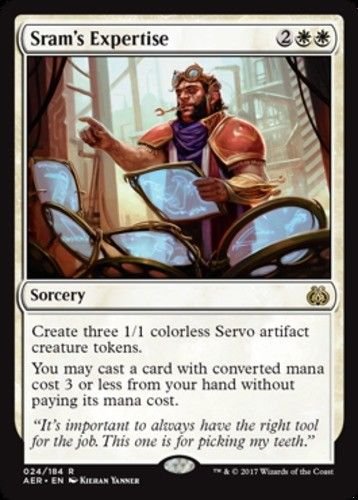 MTG Sram's Expertise (Aether Revolt) near mint card Rare