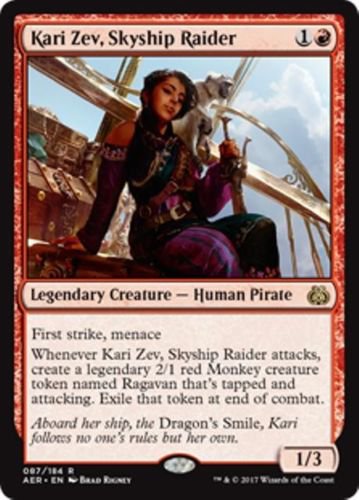 MTG Kari Zev, Skyship Raider (Aether Revolt) near mint card Rare