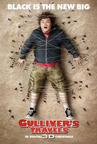 Gulliver's Travels Advance Promotional Movie Poster Jack Black 2011 B FREE SHIPPING