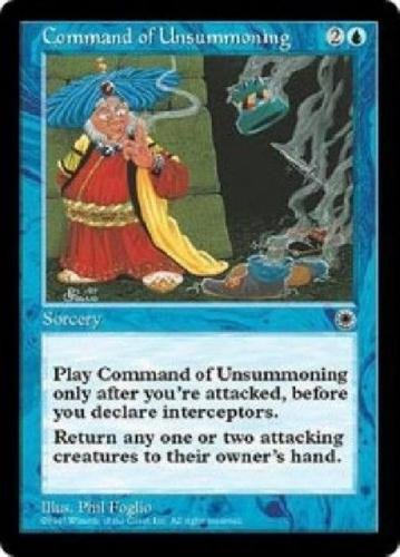 MTG Command of Unsummoning Portal Magic Gathering (very slight play)