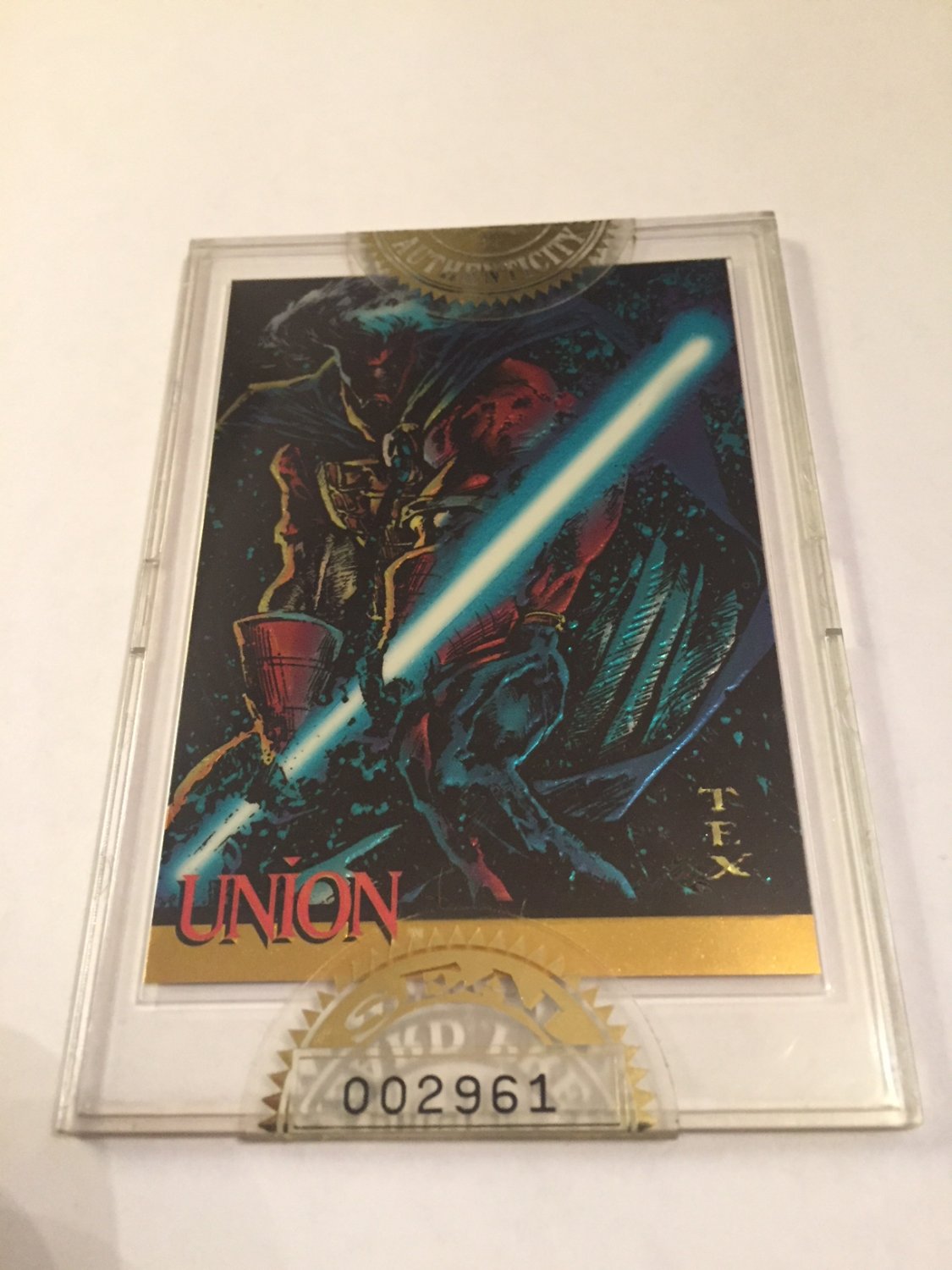 1992 Image #6 Wizard Series III Union Wizard Press Seal Serial #002961 trading card