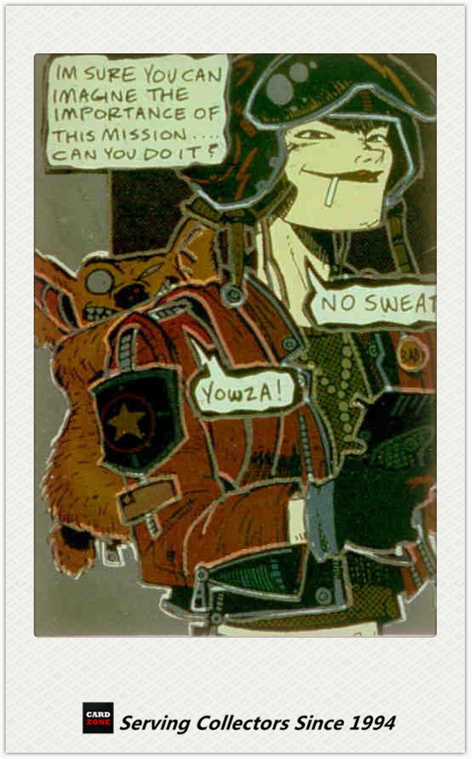 Tank Girl 1995 Magnachrome Embossed Foil Chase Insert Card #3 (Image Comics)