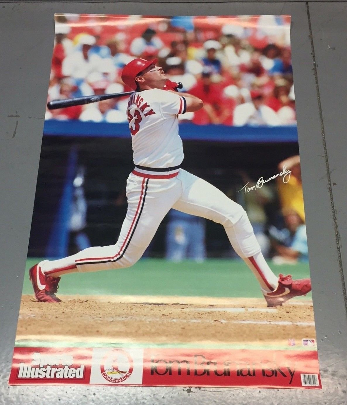 Vintage 1988 Tom Brunansky Sports Illustrated Poster 23x35 in never ...