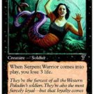 MTG Serpent Warrior (7th Edition) near mint condition card Common