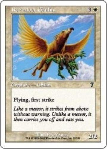 MTG Razorfoot Griffin (7th Edition) near mint condition card Common