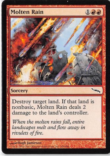 MTG Molten Rain (Mirrodin) near mint card Common