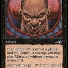 MTG Massacre (Nemesis) near mint card Uncommon