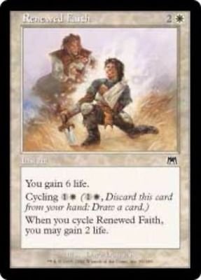 MTG Renewed Faith (Onslaught) near mint condition card Common