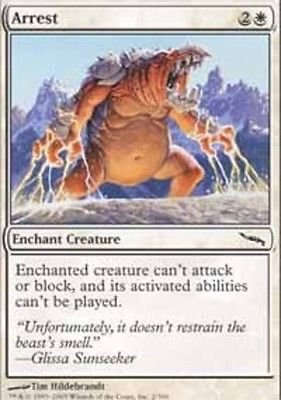 MTG Arrest (Mirrodin) near mint card Common  Magic the Gathering