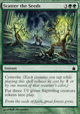 MTG Scatter the Seeds  (Ravnica) near mint condition card Common Magic the Gathering