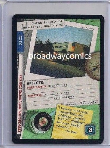 X-Files Mahan Propulsion Laboratory, Colson, WA  (XF96-0069) Common near mint condition card
