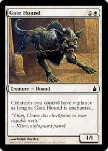 MTG Gate Hound (Ravnica) near mint condition card Common Magic the Gathering