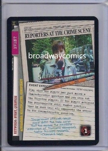 X-Files CCG Reporters At The Crime Scene (XF96-0224) Uncommon near mint card