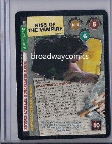 X-Files CCG Kiss of the Vampire (XF96-0354) Rare near mint condition card