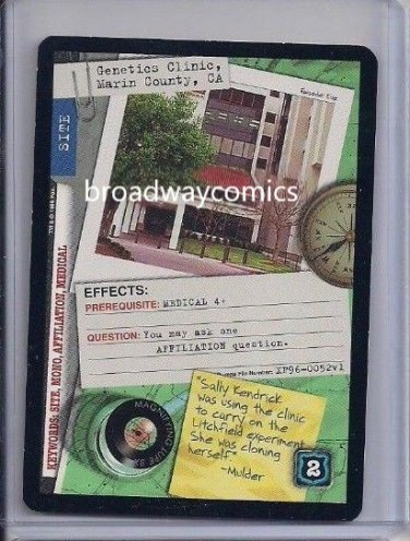 X-Files CCG Genetics Clinic, Marin County, CA  (XF96-0052) Common