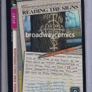 X-Files CCG Reading the Signs (XF96-0249) Uncommon near mint condition card