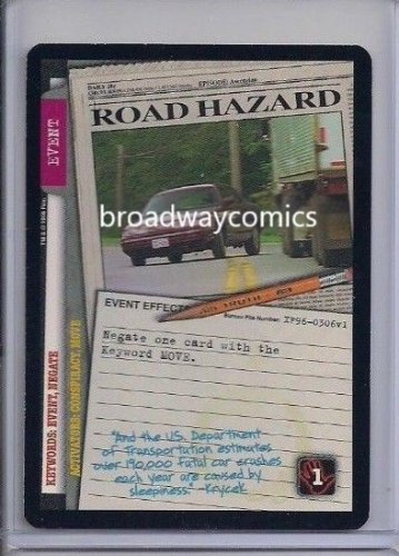 X-Files CCG Road Hazard (XF96-0306) Uncommon near mint condition card