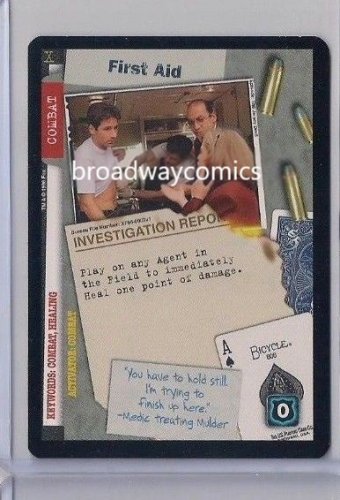 X-Files CCG First Aid (XF96-0002) Common near mint condition card
