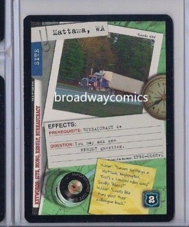 X-Files CCG Mattawa, WA (XF96-0068) Common near mint condition card