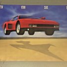 Vintage 1986 Ferrari Fasten Your Seat Belts Poster (Cave Man) never previously displa