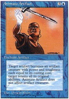 MTG Animate Artifact  (4th Edition) near mint card Magic the Gathering