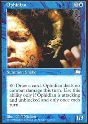 MTG Ophidian (Weatherlight) slightly played card Common