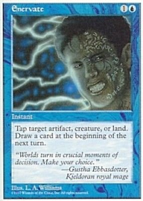 MTG Enervate (4th Edition) near mint card Magic the Gathering