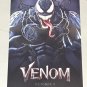 Venom Movie Poster MARVEL Tom Hardy New (2018) Spider-Man collectors Cinemark FREE SHIPPING