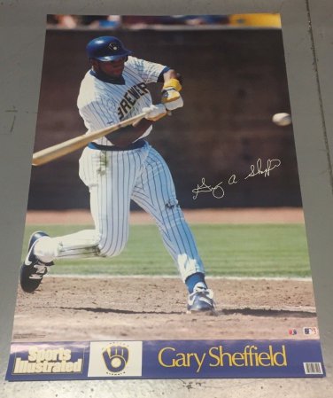 1988 GARY SHEFFIELD SPORTS ILLUSTRATED POSTER 23 x 35 inches