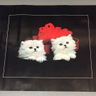 Two White Cats poster  (vintage from 1988)  Measures approximately 22 x 28 inches