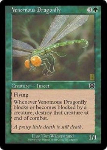 MTG Venomous Dragonfly (Mercadian Masques) near mint condition card Common