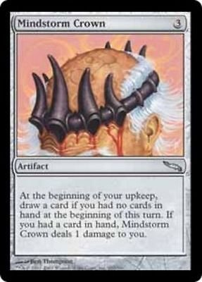 MTG Mindstorm Crown (Mirrodin) near mint condition card Uncommon  Magic the Gathering