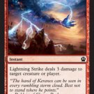 MTG Lightning Strike near mint condition card Theros Common Magic the Gathering