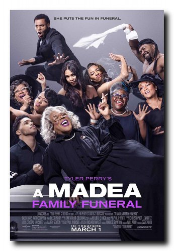 A Madea Family Funeral Promo Movie Poster (11 1/2 x 17 inches) 2019 (B)