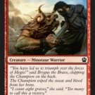 MTG Borderland Minotaur near mint condition card Theros Common Magic the Gathering