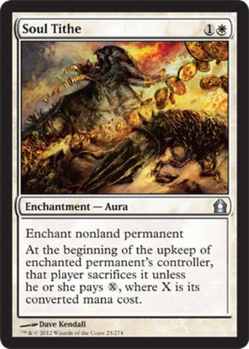 MTG Soul Tithe (Return to Ravnica) near mint card Common Magic the Gathering