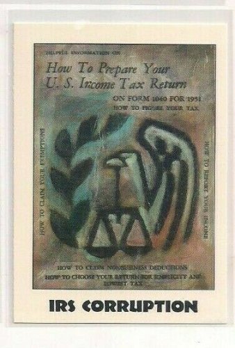 #137 IRS Corruption  True Crime Trading Cards Series II (1992)