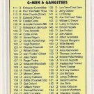 #165 G-Men & Gangsters.../ Checklist /  True Crime Trading Cards Series II (1992)