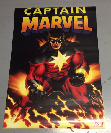 2007 Captain Marvel Poster (24x36 inches) art by Ed Mcguinness New Unused