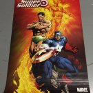 STEVE ROGERS SUPER SOLDIER poster CAPTAIN AMERICA SUBMARINER TORCH POSTER 24x36 by DAVID FINCH